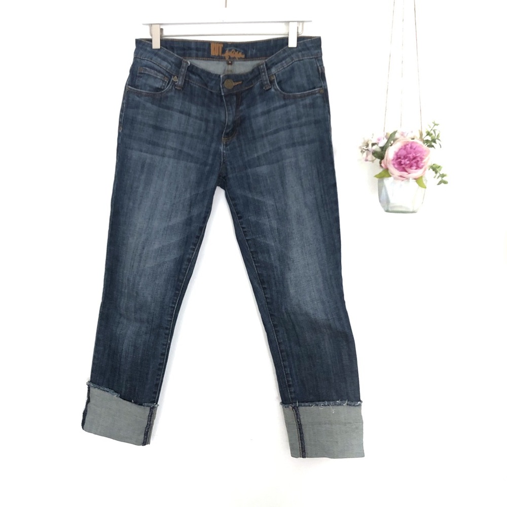Kut From The Kloth Boyfriend Cropped Jeans Cuffed